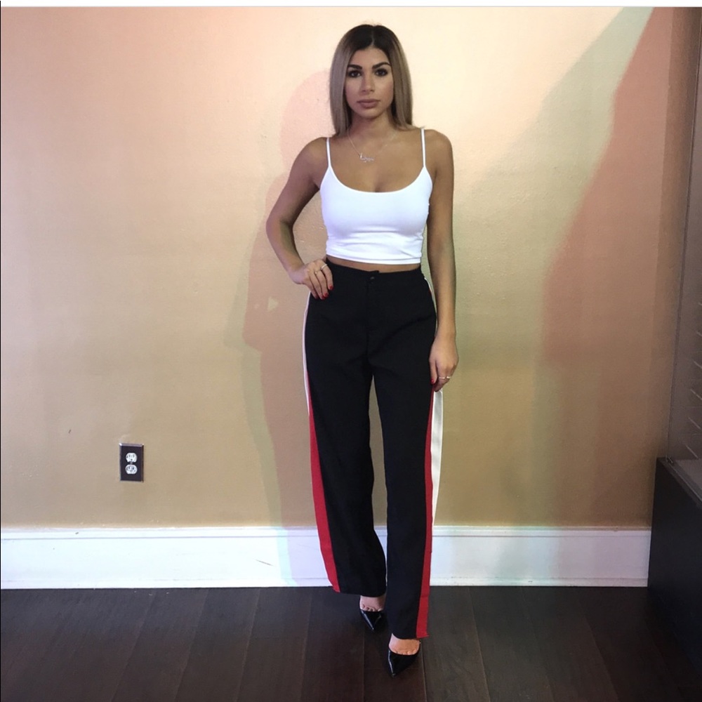 Black Track Pants Trousers - Picture 2 of 3